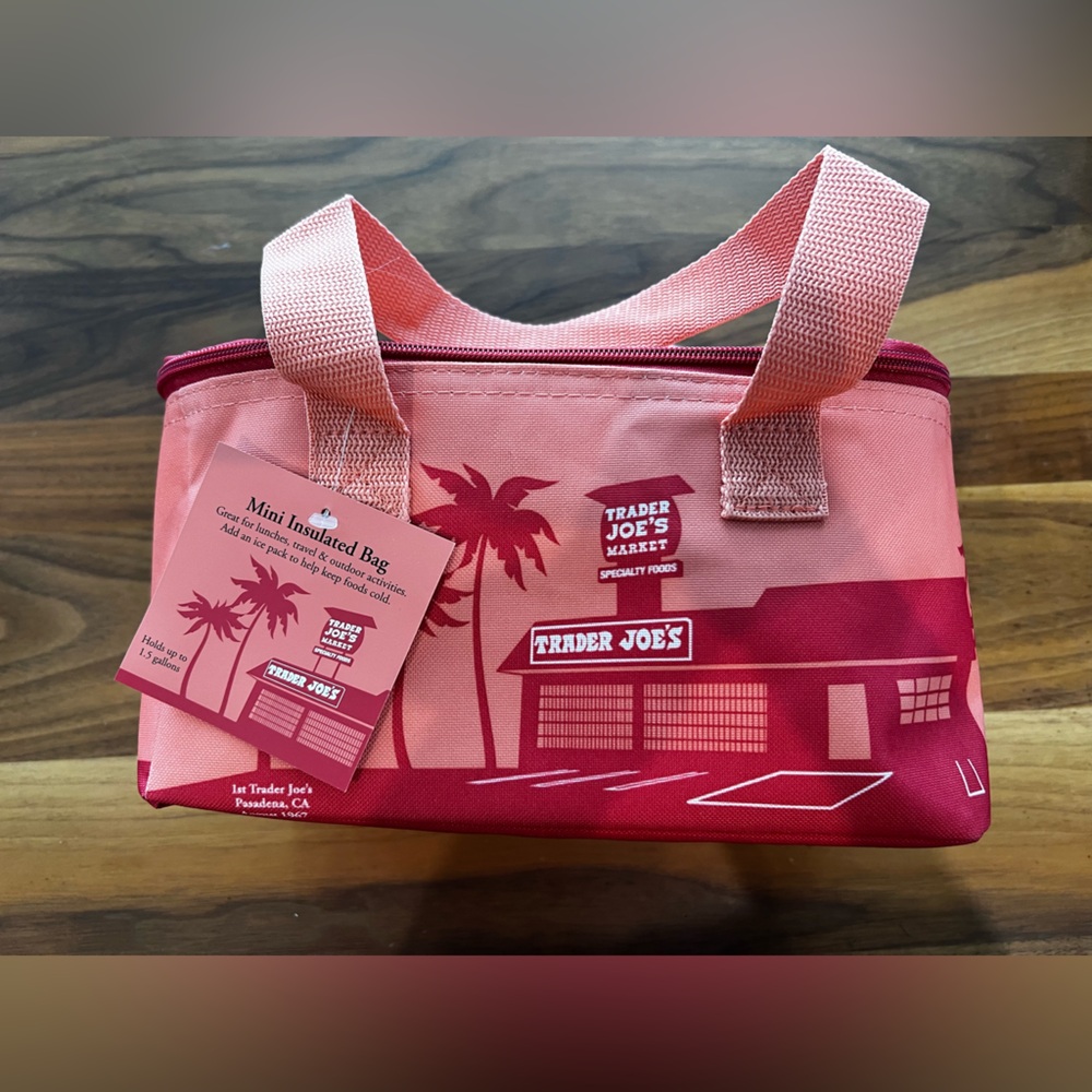 Trader Joe's Pink Insulated Mini Bag